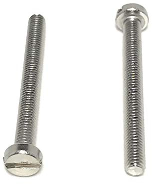 M3-.50 x 30 Stainless Steel Slotted Cheese Head Machine Screw DIN84 A2 M3x30 (50 Pieces)