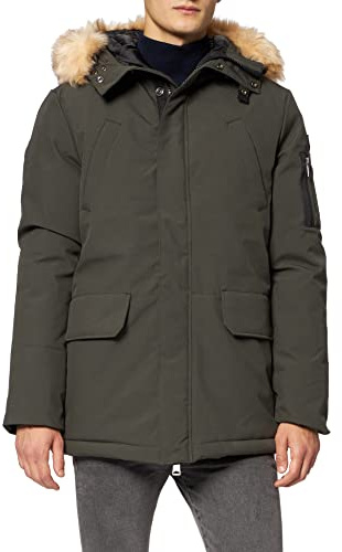 Schott NYC Anorak för män, kaki, S