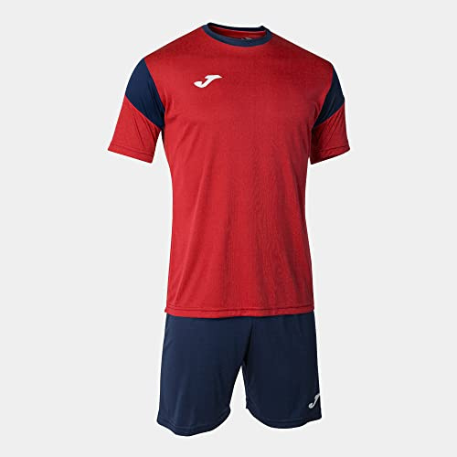 Joma - Conjunto Deportivo, 8XS - 3XL - Camiseta Manga Corta Cuello Redondo y Short con Cintura Elástica y Cordón - Phoenix
