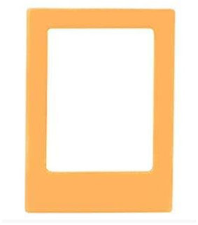 luckxuan Fotorahmen/Bilderrahmen Mini doppelseitig Magnetfilm Fotorahmen Farbe Kühlschrank Fotorahmen Kinder Kunstbildrahmen Fotorahmen Leerrahmen (Color : Caramel Yellow)