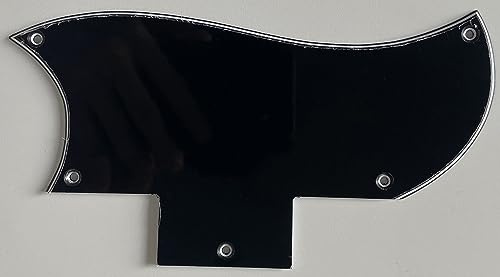 Gitarren-Pickguard für Epiphone SG, Standard-Stil, 3-lagig, schwarz