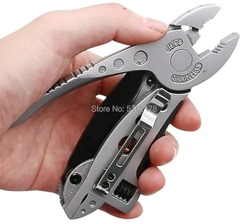 Adjustable Wrench - Pliers Pocket Screwdriver Set Kit Jaw Spanner Repair Survival Hand Multi Tools Mini Professional Shifter Spanner