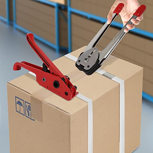Kit di reggetta,Set di strumenti di sigillatura di strumenti di tensione, kit di reggette in plastica PP resistente, reggiatrice manuale