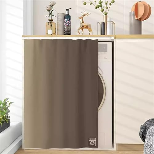 SK Studio Schrankvorhänge für Küche, Verdunkelung Vorhänge Kurz Vorhang Schals Scheibengardinen Türvorhang für Regale kleine Fenster Küche Kaffee, 60x80cm