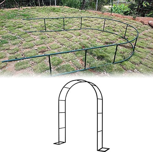 MYYSOQUZ Arche Jardin pour Rosiers Plantes Grimpantes, Metal Arceau à Rosiers, Arche de Rosiers Vigne Mariage, Pergola Tonnelle de Jardin, Intérieur Extérieur Décoration de Fête,300x220x40CM