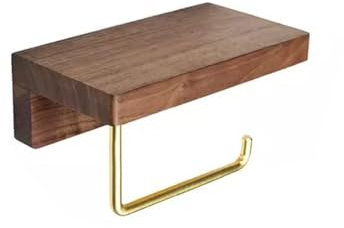 Asciugamani Porta, Asciugamani Di Carta Montaggio A Parete Dispenser Carta Porta Scottex Da Parete Coperchio Della Scatola Dispenser Carta Igienica per Bagno o Ufficio(Dark brown B S)