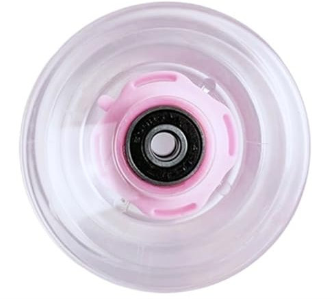 LPHFDCS Skater Roller 1 STÜCK 70-mm-Räder Longboard-Räder Surfbrett-Räder mit Lager komplett Skateboard-Räder 78A Inline Skates RäDer(Pink)