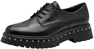 Tamaris Lace-Up 1-23748-45 Oxford sko, svart, 41 EU, svart, 41 EU