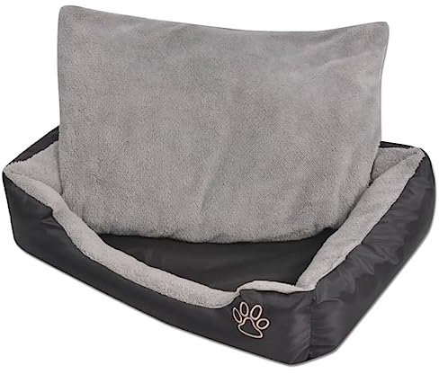 FUDUGEHMIOFWFJJ schlafplätze & möbel für Hunde,hundebett waschbar,Hundebett mit gepolstertem Kissen Größe XL SchwarzAdatto a Tutti i Tipi di cani o Gatti di Piccola e Grande Taglia