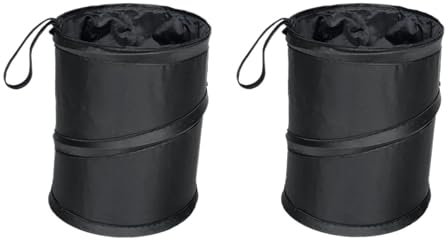 2 Stück Schwarze Auto-Mülleimer-Packtasche, Auto-Müllbeutel for Kleine Auslaufsichere Kühltasche, Auto-Müllbeutel Mit Seitentasche