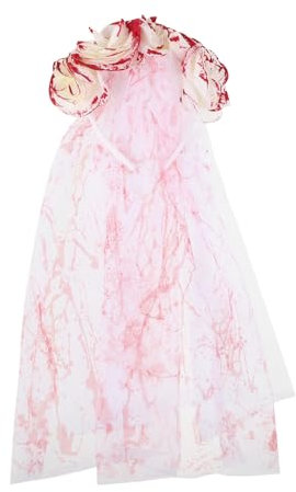 TOVINANNA Serrage-Tête Halloween avec Voile en Maille Couronne de Fleurs Gothiques Accessoire de Costume pour Femmes Design Unique et Confortable pour Fête d'Halloween et Festivals