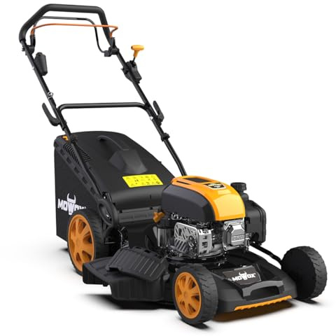 Cortacésped autopropulsado Mowox PM 5175 S3EHW – Gasolina, 171 CC, Arranque eléctrico, Velocidad Variable, 46 cm, 60 L, función 3 en 1, para jardín Grande