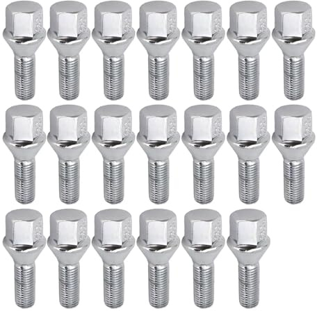 bullone ruota Cerchi Compatibile Con Per Serie 3 Per E90 E91 E92 E93 1975-2012 20x Accessori Auto In Lega Bullone Ruota Lug Nut Stud M12x1.5x26 17mm Esagonale