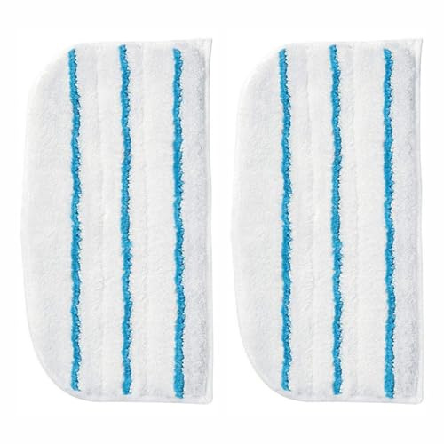 SEIWEI 2 Pack Replacement Mop Pads Compatible with Black & Decker Steam Mops SM1600 SM1610 SM1620 HSM13E1 HSM1300FX, Washable Microfiber