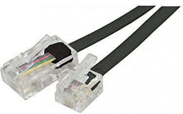 Dexlan Cordon téléphonique RJ11 vers RJ45 2 m Noir
