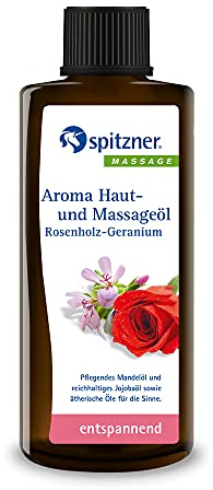 Spitzner Aroma Haut- und Massageöl Rosenholz-Geranium, 190 ml