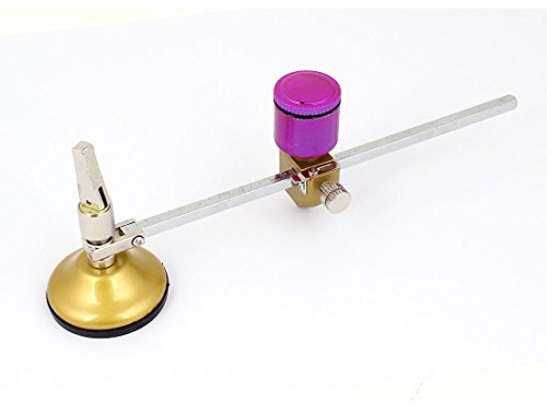 sourcing map Cortador del círculo de cristal Cilindro de vidrio de succión de goma 20cm