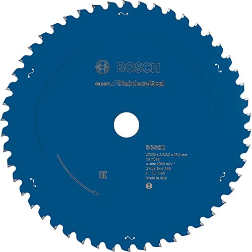 Bosch 1x EXPERT Stainless Steel Kreissägeblatt (für Edelstahl, Ø mm, Professional Zubehör kabelgebundene Metallkreissäge)