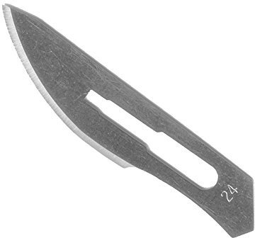 Ratiomed Einmal- Skalpellklingen, steril, Carbonstahl, Figur 24, 100 Stück