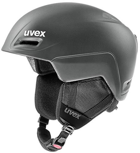 uvex jimm - Leichter Skihelm für Damen und Herren - individuelle Größenanpassung - Lautsprecher-kompatibel - Black-Anthracite matt - 59-61 cm