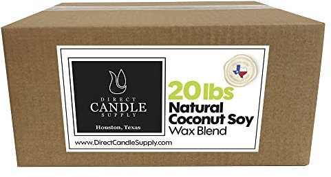 Direct Candle Supply 20lb Coconut Soy Candle Wax for Candle Making
