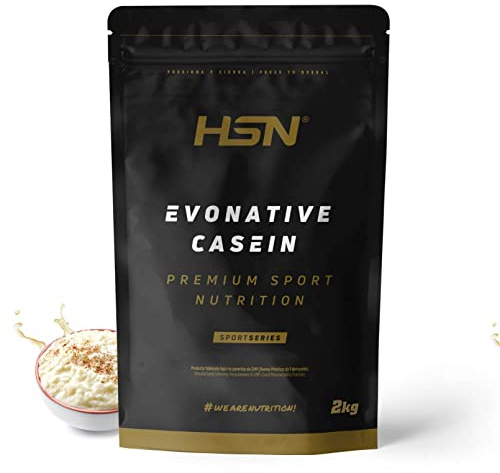 HSN Caseína Micelar Nativa Evonative Casein (87% de Micelas Nativas) | Arroz con Leche 2Kg | Lacprodan® MicelPure™ de Arla | No Incluye Dosificador | No-GMO, Vegetariano, Sin Gluten