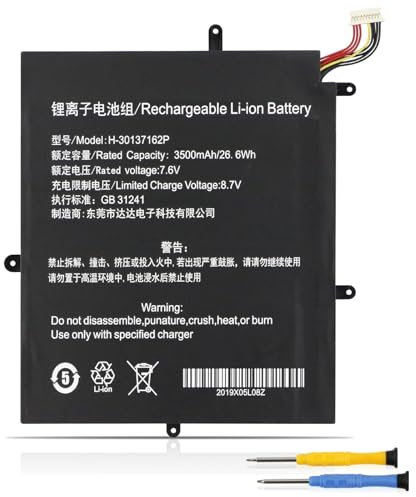 K KYUER 26.6Wh 2666144 Laptop Batteria per Teclast F5 F5R MaxBook Y11 H1M6 2-in-1 N4100 11.6-inch 360 Degree Convertible Series GFL 2666144 H-30137162 H-30137162P 7.6V 3500mAh Notebook Battery