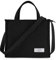 KALIDI Cord Tasche Umhängetasche Damen mit Reißverschluss, Handtasche Schultertasche Shopper für Schule Arbeit Alltag Lässige, Schwarz