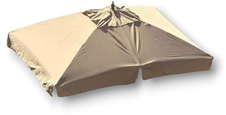 BricoShopping Telo di Ricambio per Ombrellone da Giardino con PALO CENTRALE 300 Gr/mq Impermeabile CON TASCHE RINFORZATE 6 o 8 Stecche Top Superiore di Copertura tessuto con Airvent (Mt 3x3)