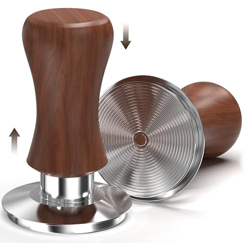 KYONANO 58.5mm Espresso Coffee Tamper, 30lb Spring Loaded Calibrated Tamper