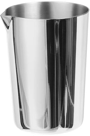 uxcell Stainless Steel Cocktail Mixing Glass, 17oz/500ml Cocktail Mixing Cups Cocktail Shaker Wine Stirring Mixing Cup Tools for Bar Home, Silver