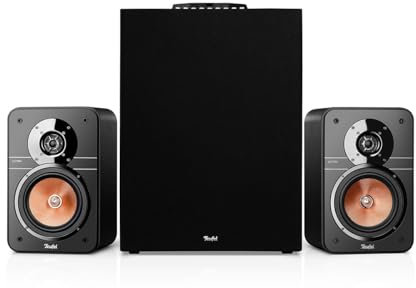Teufel Ultima 20 Concept Power Edition - Sistema Audio 2.1, Sistema Home Cinema Completo con Ricevitore AV Integrato, Bluetooth, Dolby Audio, Funzione Scheda Audio USB-C, HDMI Arc CEC