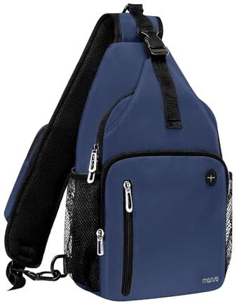MOSISO Sling Backpack Bag, Crossbody Shoulder Backpack | Travel Hiking Daypack Chest Bag with Front Square Pocket&USB Charging Port