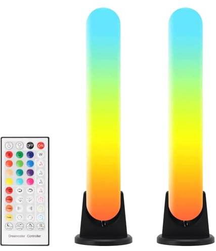 NCONCO Smart LED Lightbar, 2 Stück RGB Smart LED Lampe mit WiFi APP Steuerung Musik Sync TV Licht, Stimmungslicht mit mehreren Lichteffekten, TV Hintergrundbeleuchtung, Ambient Beleuchtung für Gaming