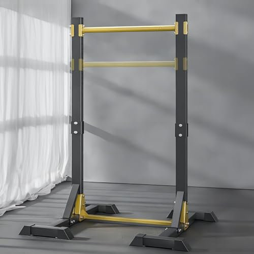 Freistehende Power Tower Klimmzugstange Station mit 11 Positionenverstellung, tragbar, 180 kg Klimmzugturm für Fitnessstudio, Zuhause und Outdoor-Training