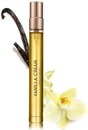 PUREAMOR Pheromones Perfumes for Women, No. 54 Vanilla Cream Scent, Vanilla Perfume Oil, Advanced Fragrance Perfume for Woman, 0.34fl./10ml Gourmand Parfum, Travel Size Perfumes for Women,Made in USA