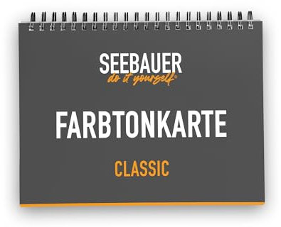 SEEBAUER diy Farbtonkarte CLASSIC, 500 Farbtöne, Farbmusterkarte für Innenfarben, Fassadenfarben und Lacke
