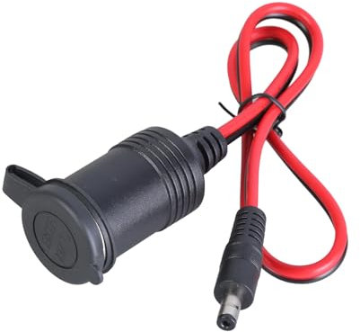 VIVIWI 12 V-24 V Kfz-Ladebuchsenstecker auf 5,5 x 2,1 mm Stecker, Stromkabel, Ersatz für Fahrzeug-LED-Licht-Lüfter