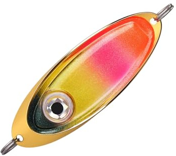 YUGSHNKFC Les Appâts De Pêche Brillent dans Les Appâts en Forme d'oeil Sombres LED Leurre Lumière Attirant Le Poisson Clignotant Cuillère Rougeoyante Haute Luminosité LED