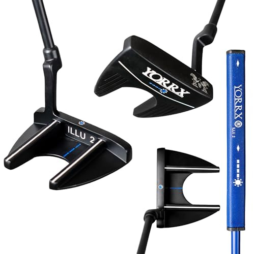 YORRX® Illu 2 - Präzisions-Mallet-Putter mit Alignment-Streifen