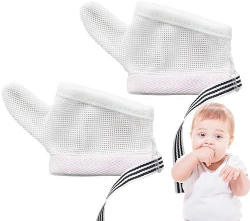 Generiska barnhandskar, barnhandskar utan , skydd för tummen inga – vantar skyddshandskar, barnvantar handtugga på naglar, Tumme rosa M, Siehe Beschreibung