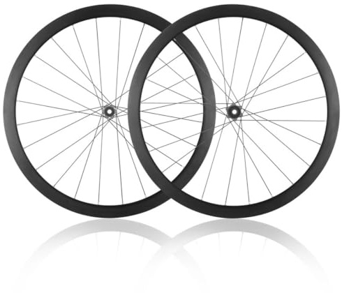 700C Skivbroms Hjulset Road Bike Hjul Fälg For 23C-45C Däck Genomgående Axel Nav Framhjul 100mm Bakhjul 142mm For 7-12/11-12 delad Kassett(HG,35mm)
