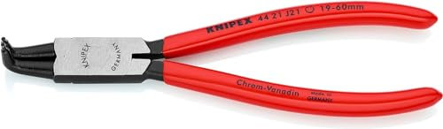 KNIPEX 44 21 J21 Circlip Pliers for internal circlips in bore holes black atramentized plastic coated 170 mm Multicoloured