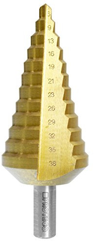 Proteco-Werkzeug® HSS Titan TIN Profi Stufenbohrer Konusbohrer Schälbohrer Metallbohrer 6-38 mm