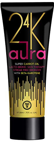 Power Tan 24K Aura Bronzing Sunbed Tanning Lotion Accelerator 250ml