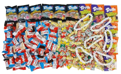CAPTAIN PLAY Süßigkeiten – Mix 210-teilig, für Kindergeburtstag mit 6 Kinder, 1er Pack (1 x 937g) Tüte