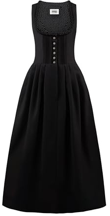 Stockerpoint dam maxi Dirndl utan förkläde, svart, 34