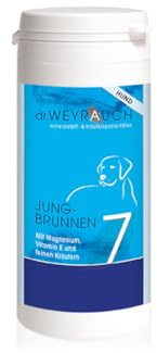 Dr. Weyrauch Nr. 7 Jungbrunnen | 60 Kapseln | Ergänzungsfuttermittel für Hunde | Mit Magnesium & Kräutern