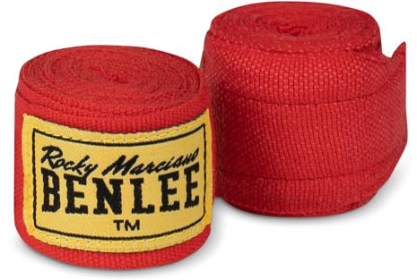 BENLEE Boxbandagen, elastische Boxbandagen aus Baumwolle mit Daumenschlaufe | Handbandagen für Boxen, Kickboxen, MMA und das Training am Boxsack, Klettverschluss, faltenfreie Passform, maschinenwaschbar