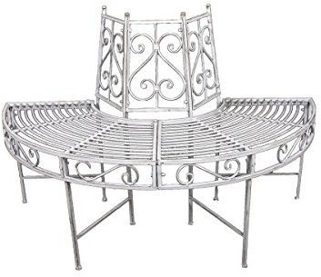 Baumbank Gartenbank Parkbank Rundbank Gartenbank Sitzbank Metall Baum Bank